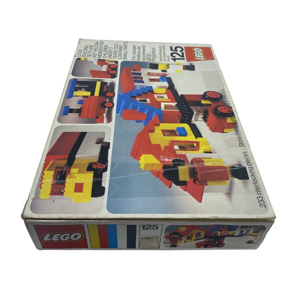 Vintage LEGO Set #125 1974 With Original Box - Picture 3 of 9